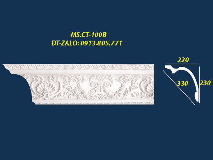 1991+ báo giá thi công trọn gói phào chỉ pu CT100B